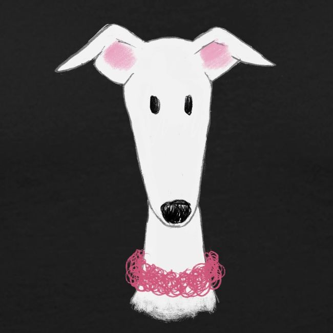 Windhund mit Halsband