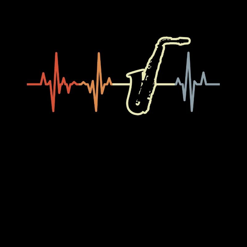 Saxophone Heart Palpitations Vintage