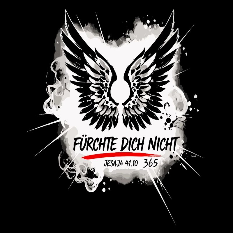 FÜRCHTE DICH NICHT Bibelvers Japan Art