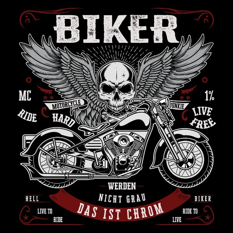 Biker werden nicht grau - Das ist Chrom