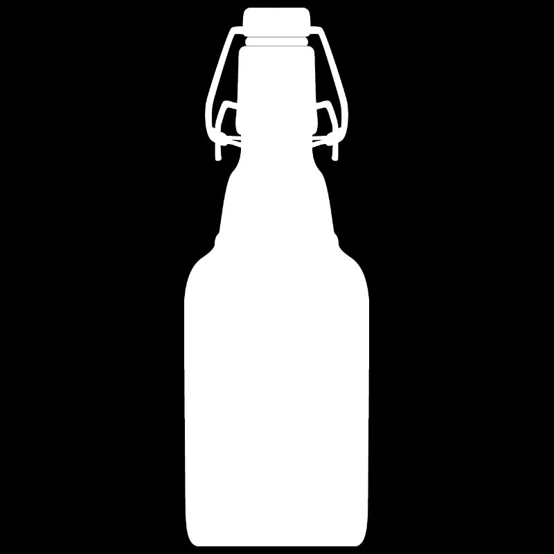 Bierflasche in Weiß! Bier Geschenk Idee Alkohol