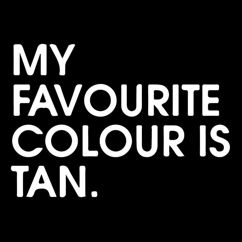 Ma couleur préférée est le bronzage.
