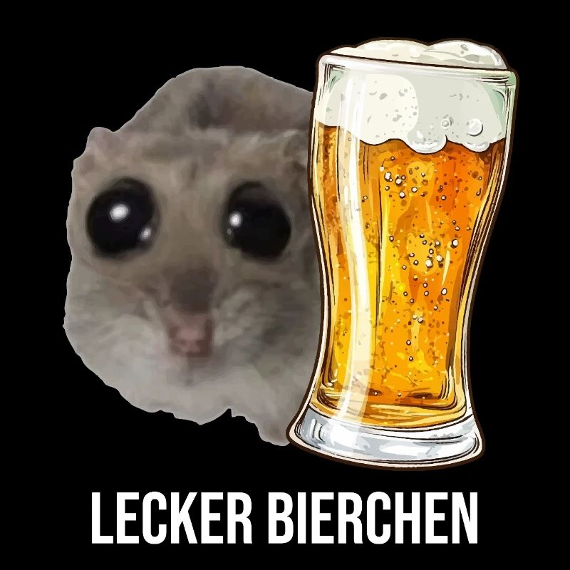 Lecker Bierchen X Sad Hamster Meme Bier Weizenbier
