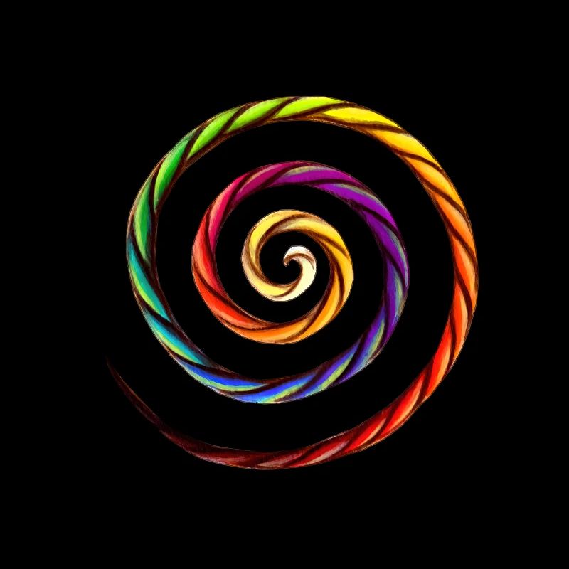 Regenbogen-Spiralseil