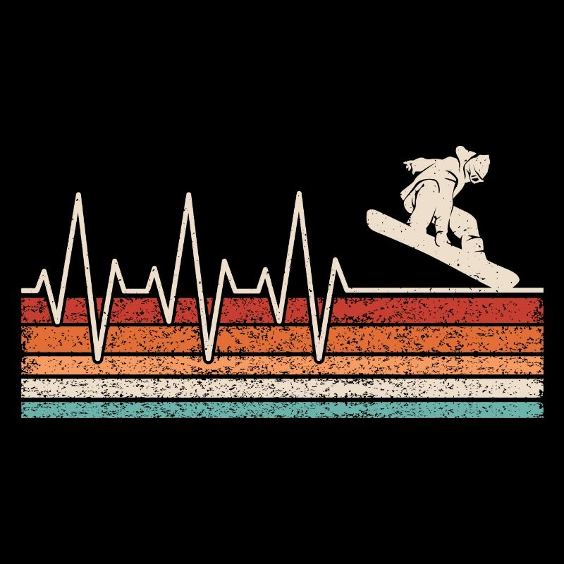 Snowboarder Herzschlag