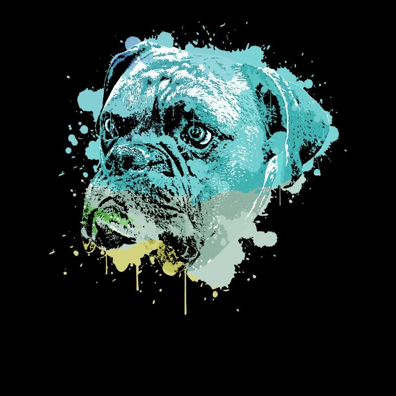 Boxer Dog Coloré