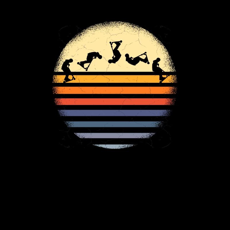 Avant-cascade scooter rollers