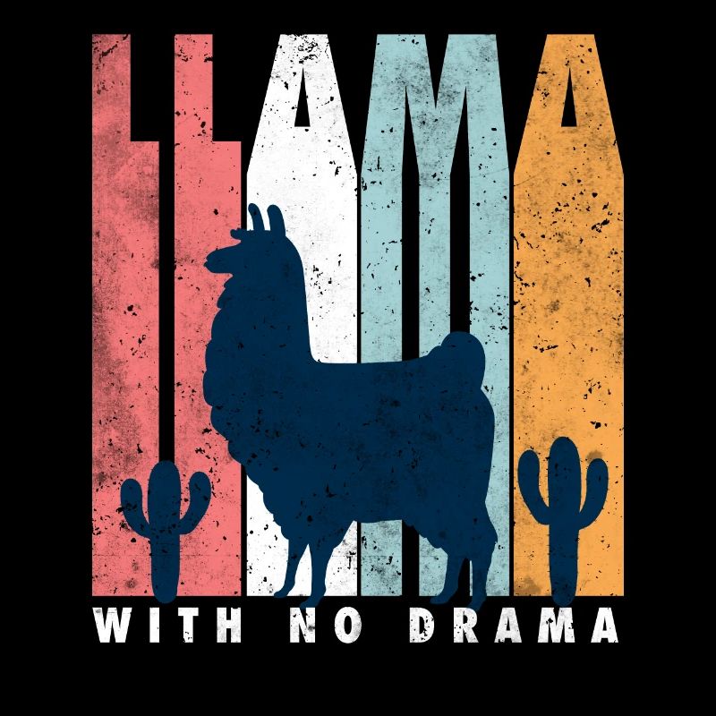 Llama with no drama Lama Geschenkidee