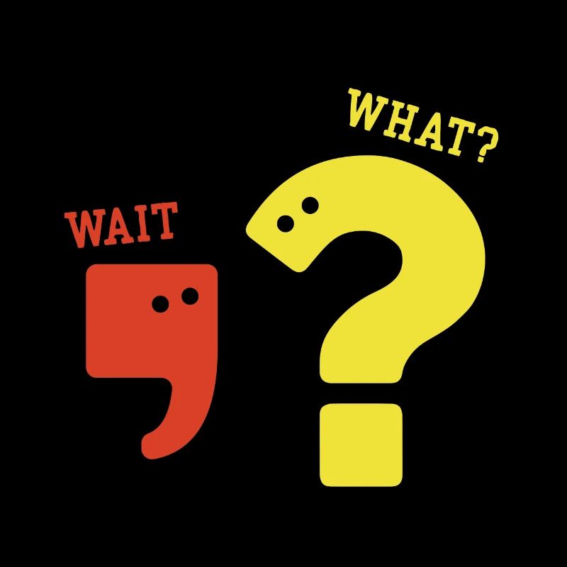 Comma Question Mark Grammar Nerd Teacher Gift