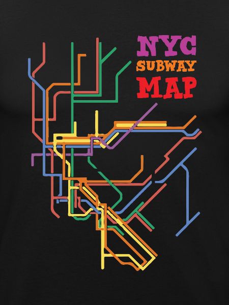 NYC Subway Map Mapa de la ciudad de Nueva York Usa Gift