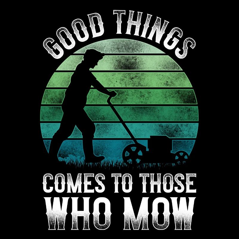 Lawn Mower Mowing Dad Father