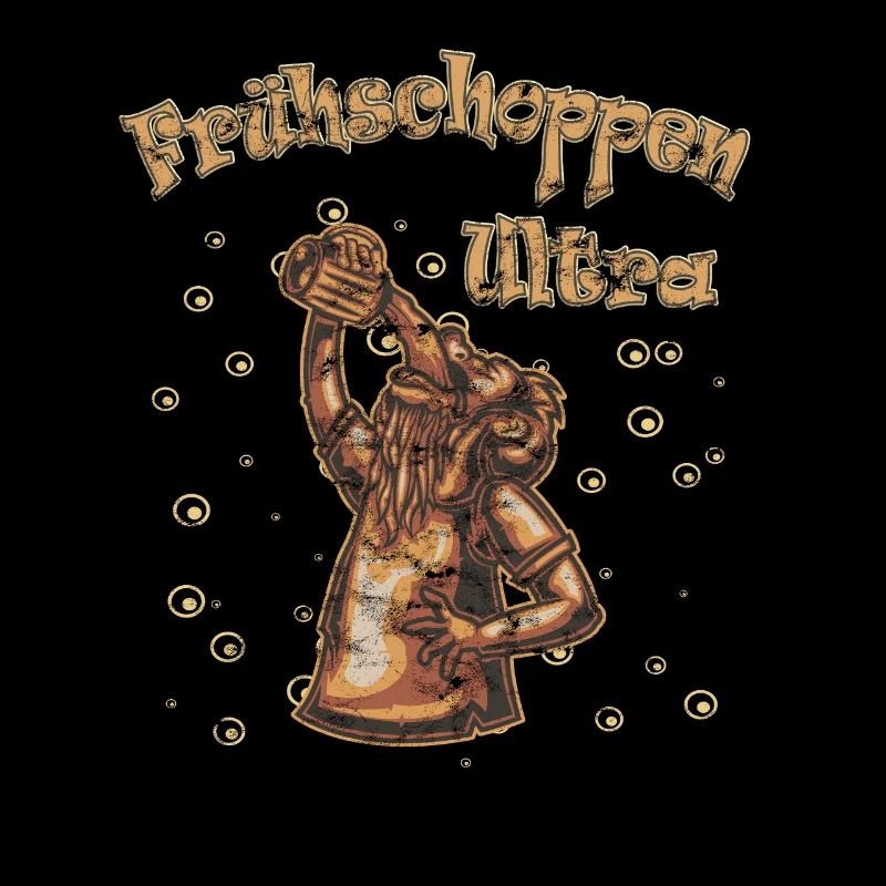 Frühschoppen Ultra Man with Beer brown