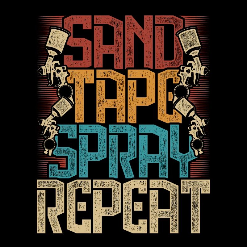Car Painter Sand Tape Spray Repeat