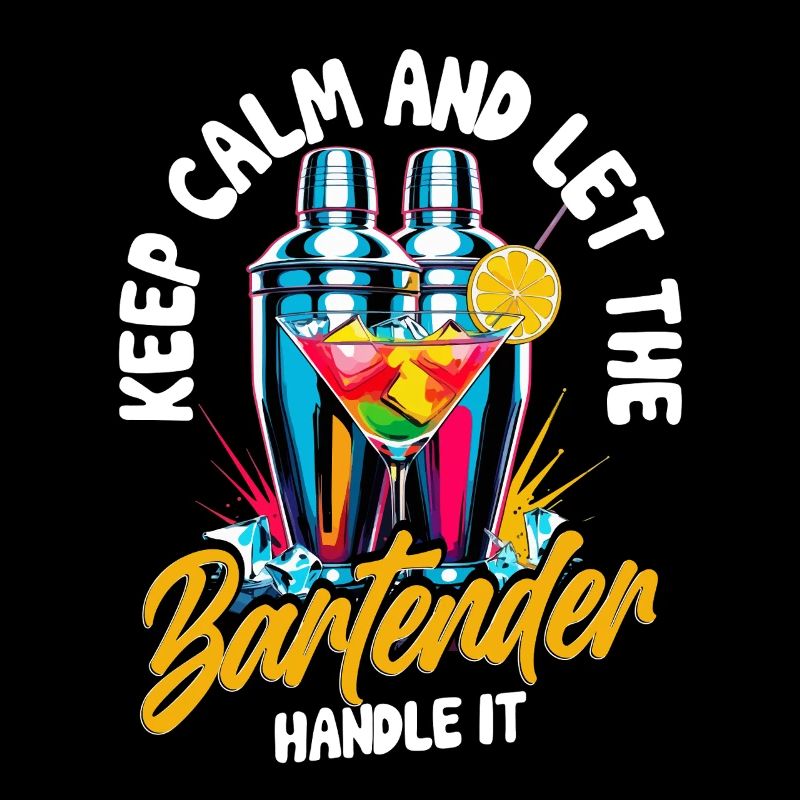 Barkeeper Keep Calm And Let The Bartender Handle