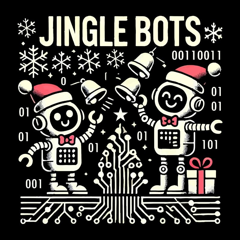 Jingle Bots - Christmas Robots with Binary Code