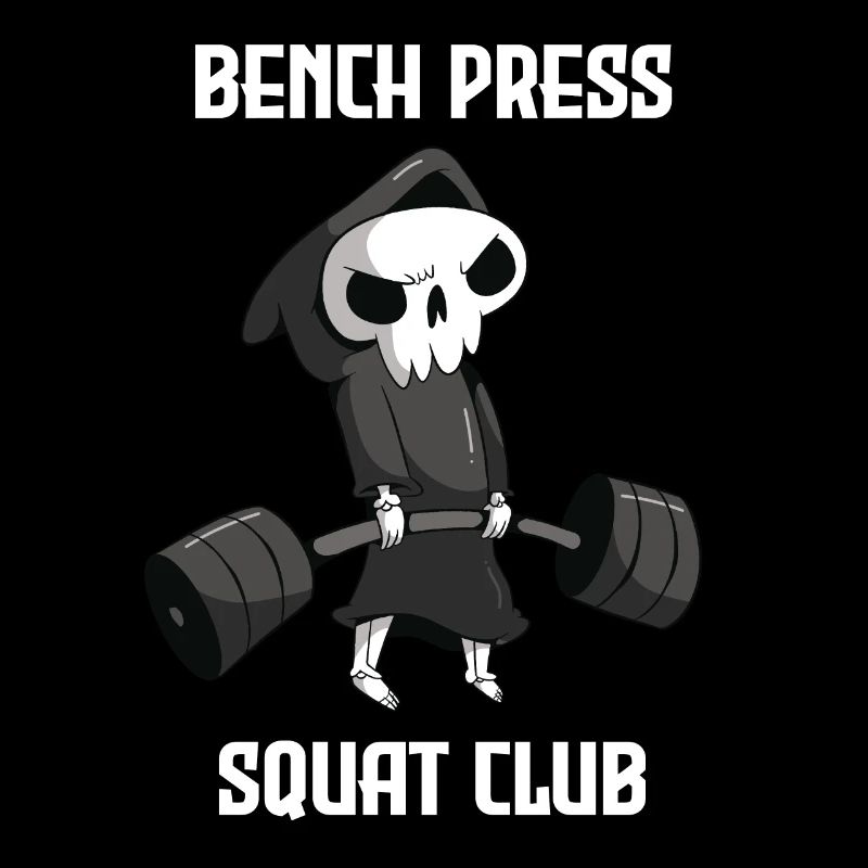 Bench Press Squad Club Workout Grim Reaper Training