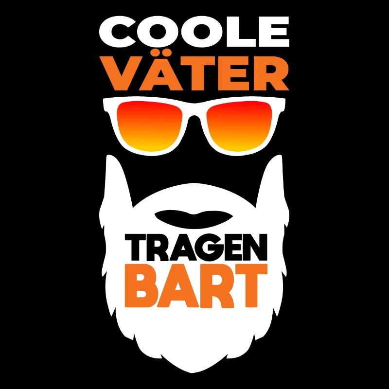 Bärtiger Papa mit Bart Cooler Vater Bartträger