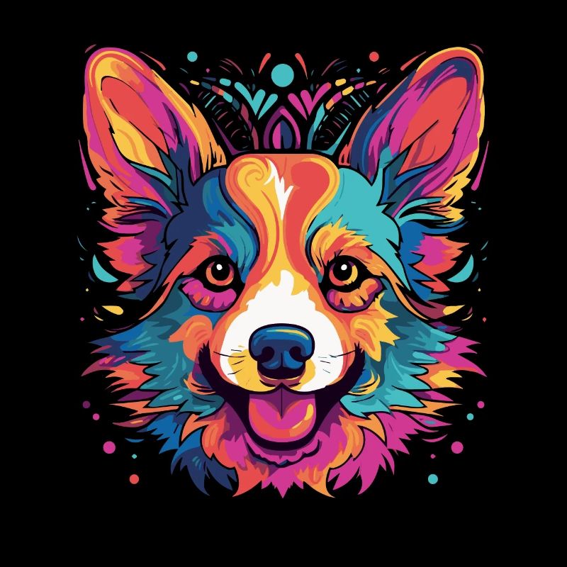 Welsh Corgi coloré