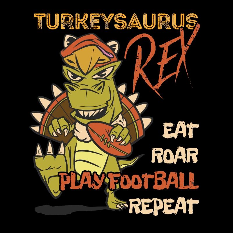 Les enfants drôle Turkeysaurus Rex Dab Dinde Dino