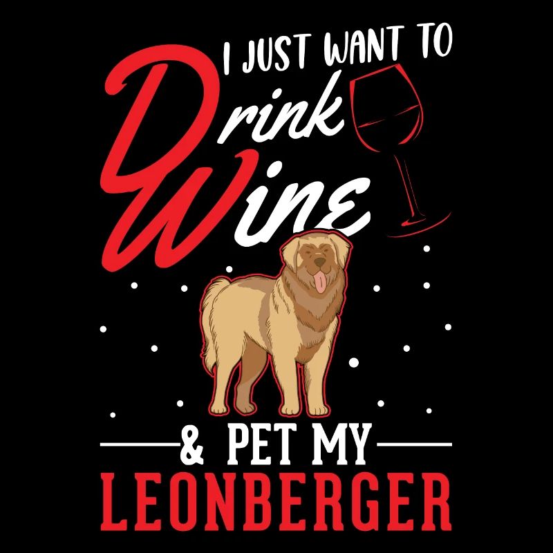 Leonberger und Wein