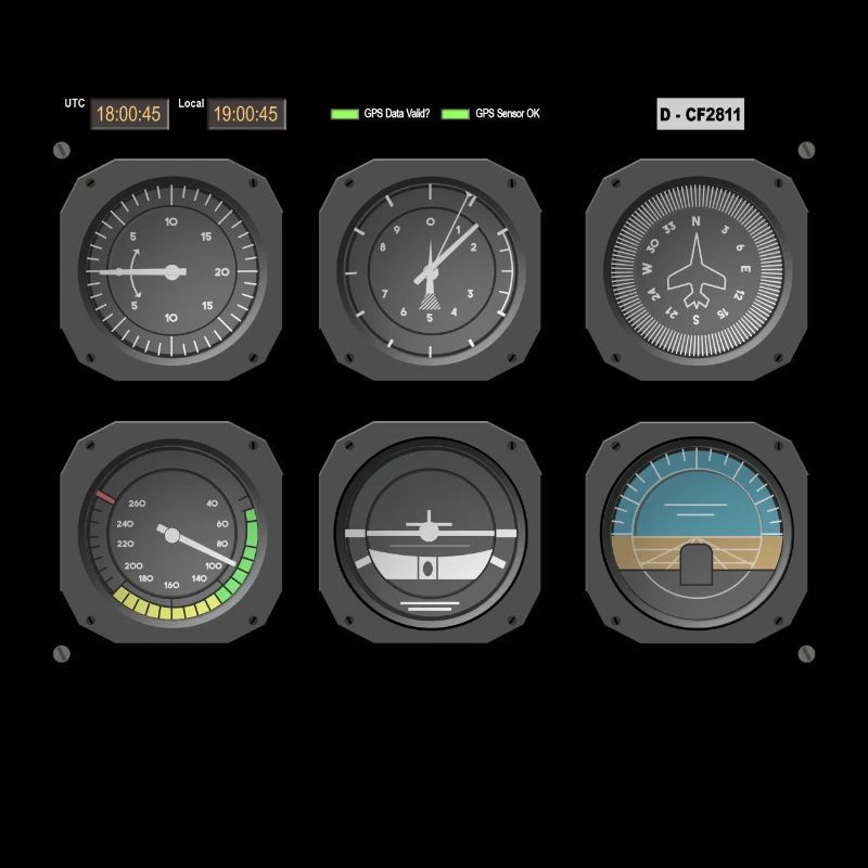 Pilot Cockpit Avion Vol