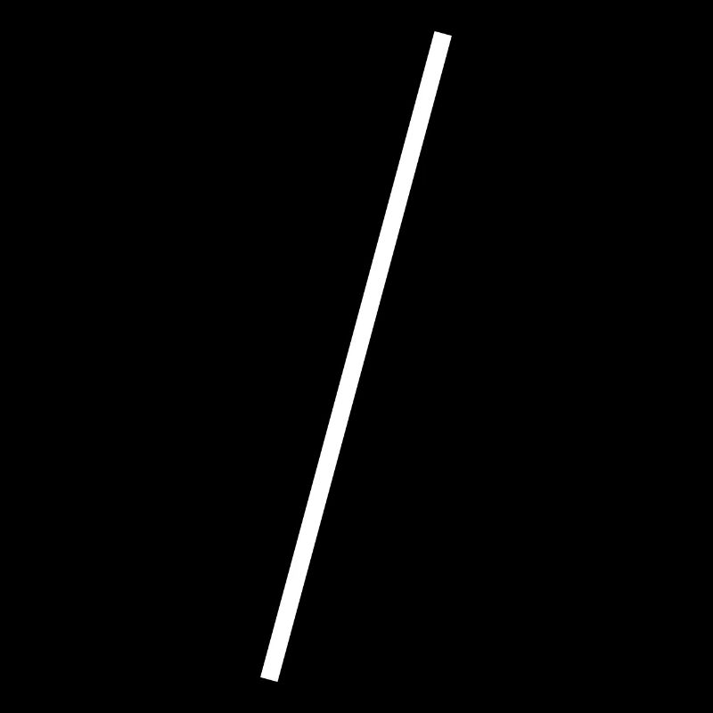 Barre oblique blanche Conception simple