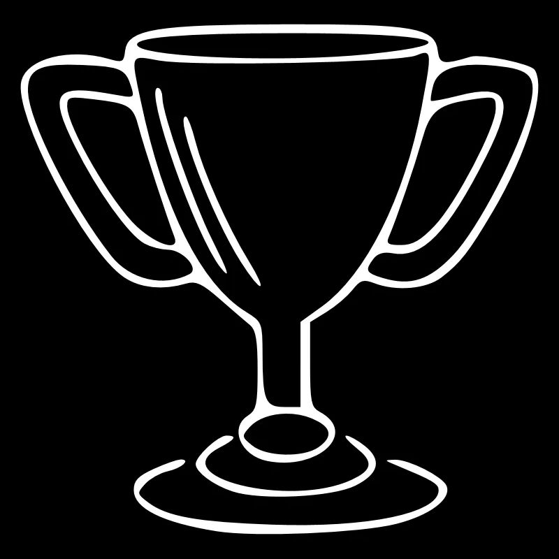 Cup Drawing Win Sketch White