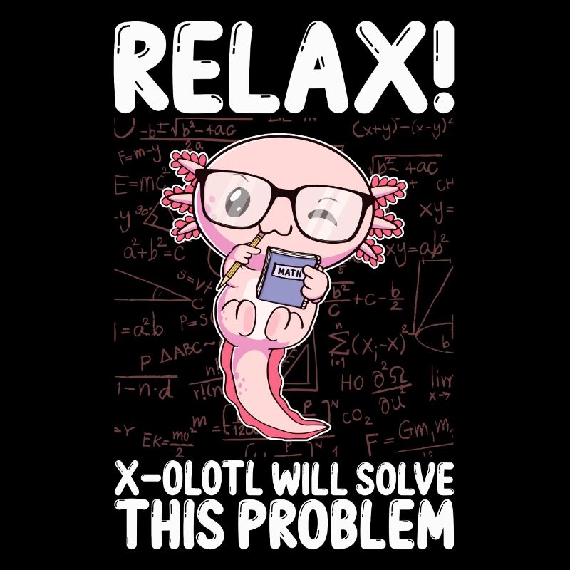 Drôle math Kawaii Axolotl Cadeau