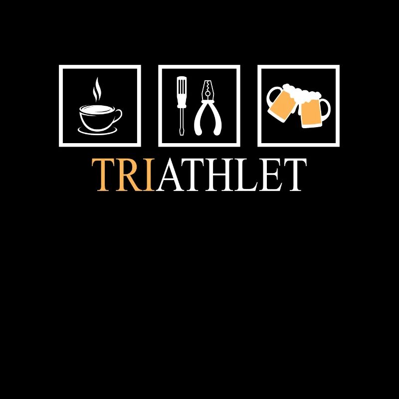 Triathlete electronics engineer beer funny electrician