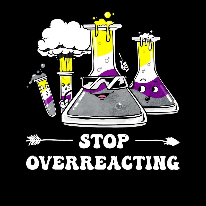 Professeur de chimie Non-Binary Pride Flag