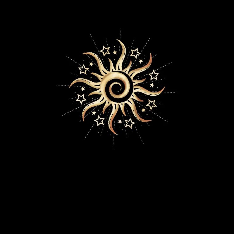 Whimsigoth Aesthetic Witch Hippie Heavenly Sun