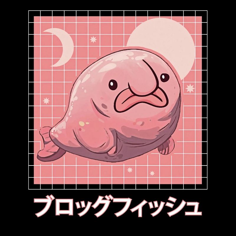 Kawaii Pastel Goth Blobfish