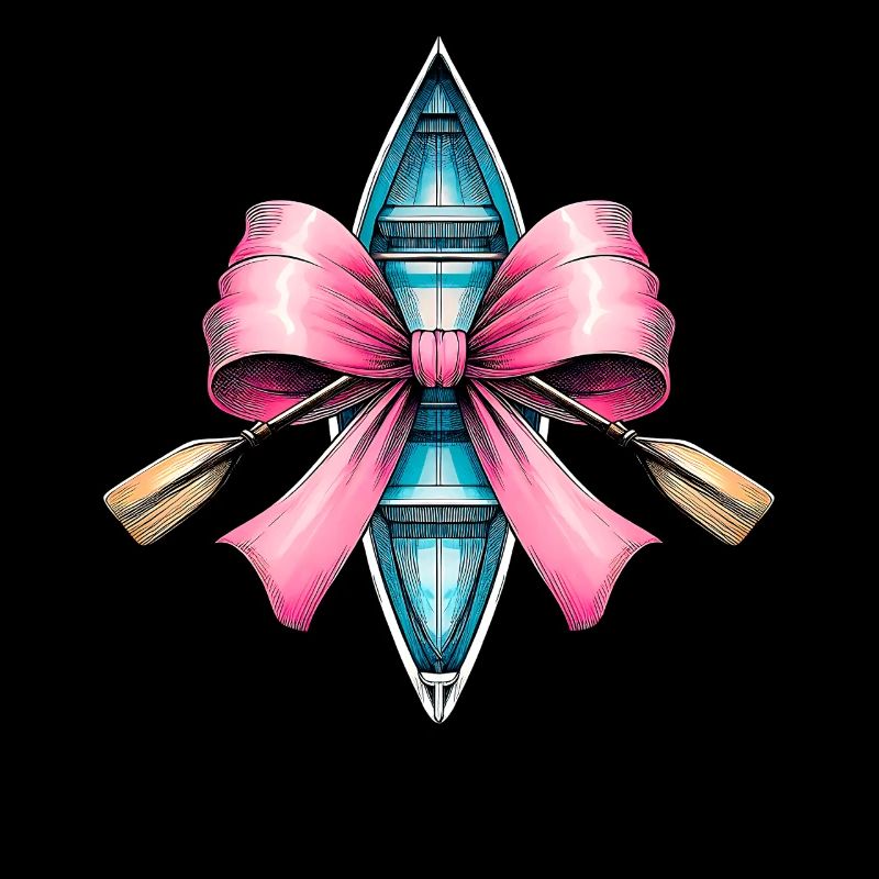 Coquette Bow Aviron Rameur Paddle Rose