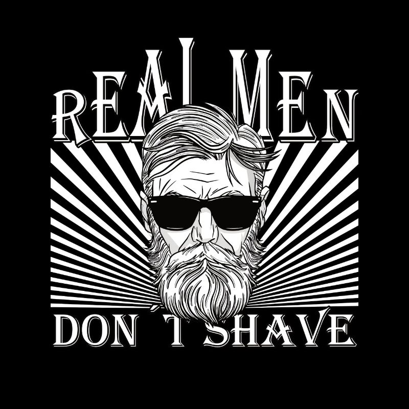 Les vrais hommes ne rasent pas Bart Hip Upper Lip Beard