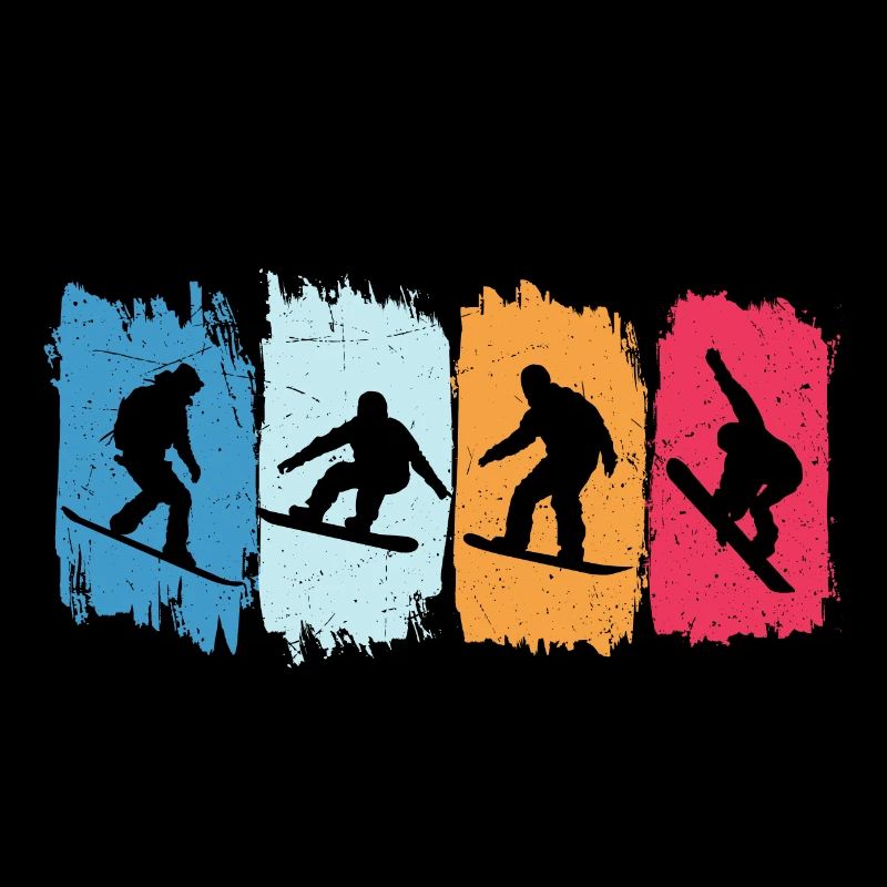 Snowboard retro snowboarding