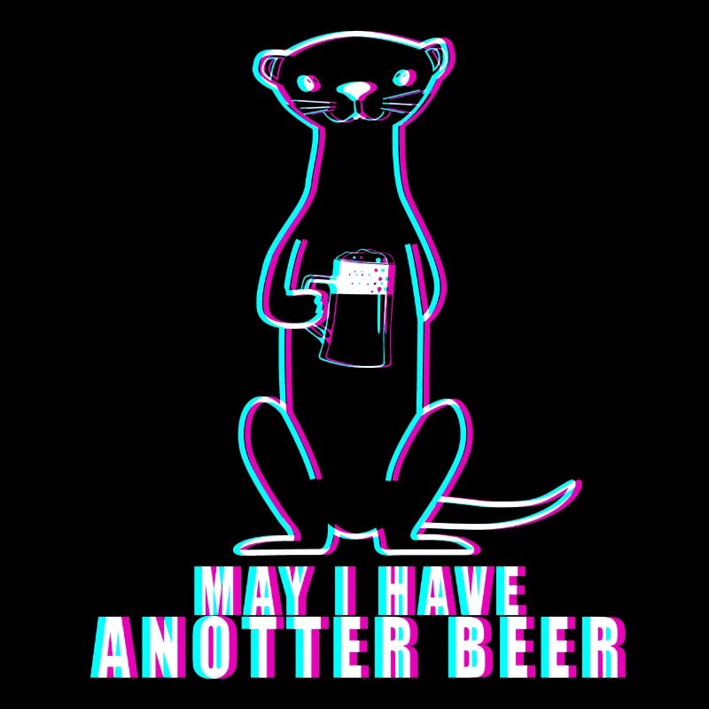 Otter Bier Rave Techno Raver Seeotter