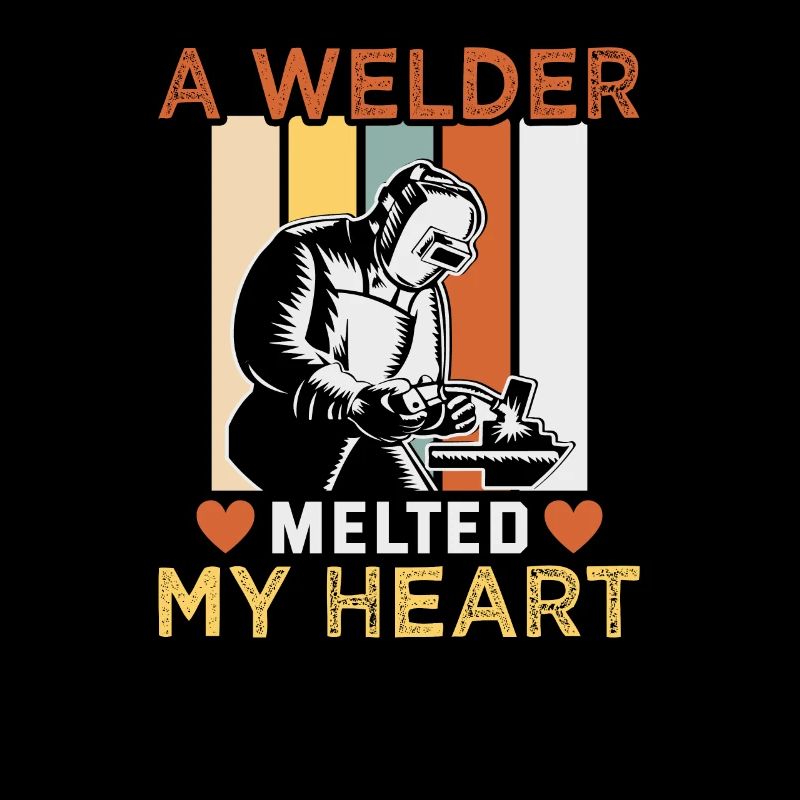 Welder slogan design for metal workers