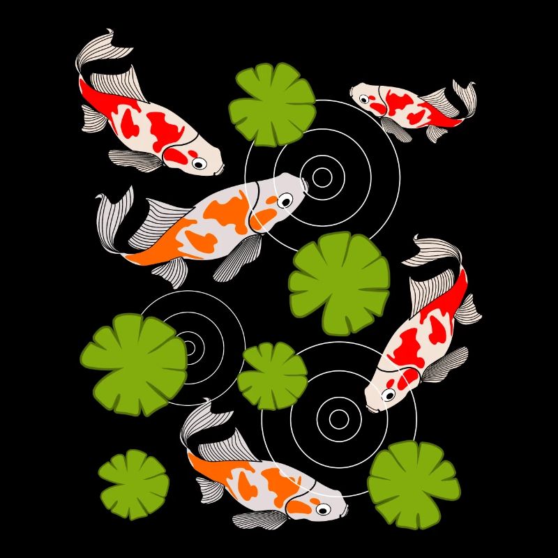 Koi Karpfen Teich Kois