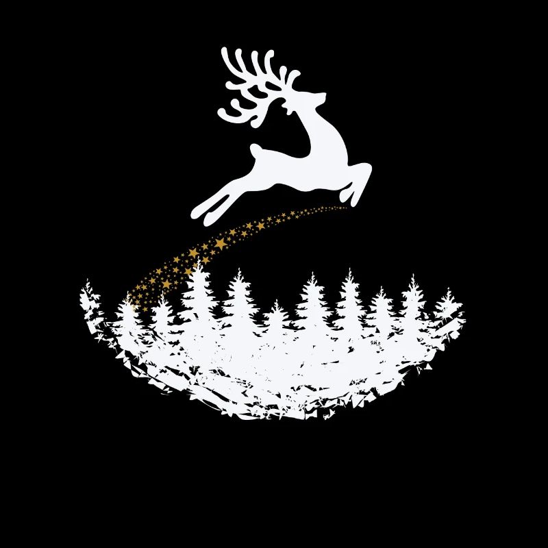 Reindeer with Star Tail Christmas