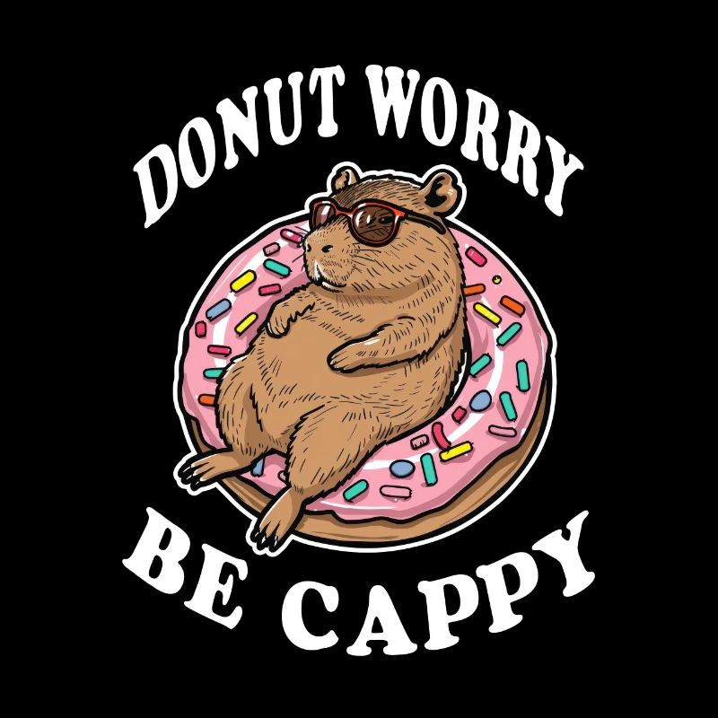Donut Worry be Cappy Capybara