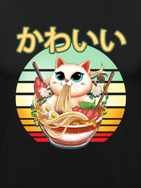 Söt Kawaii Cat You Maki Miso Happy Funny Jap