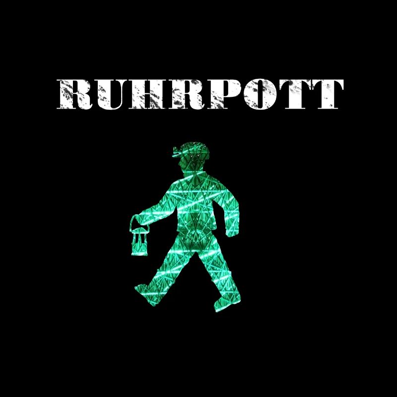 Lustiges Ruhrpott Bergmann Ampelmännchen