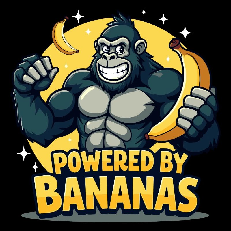 Powered by Bananas - Cooler Gorilla