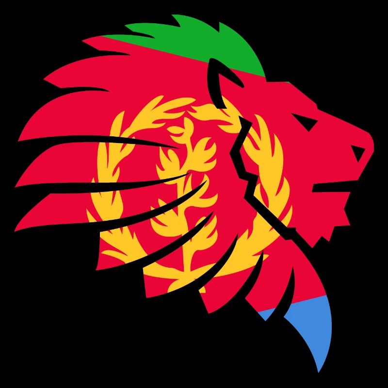 Eritrea Flagge إرتريا Afrika Löwe Geschenk