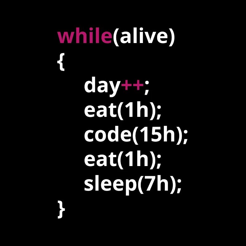 Programmers eat code sleeping funny PHP