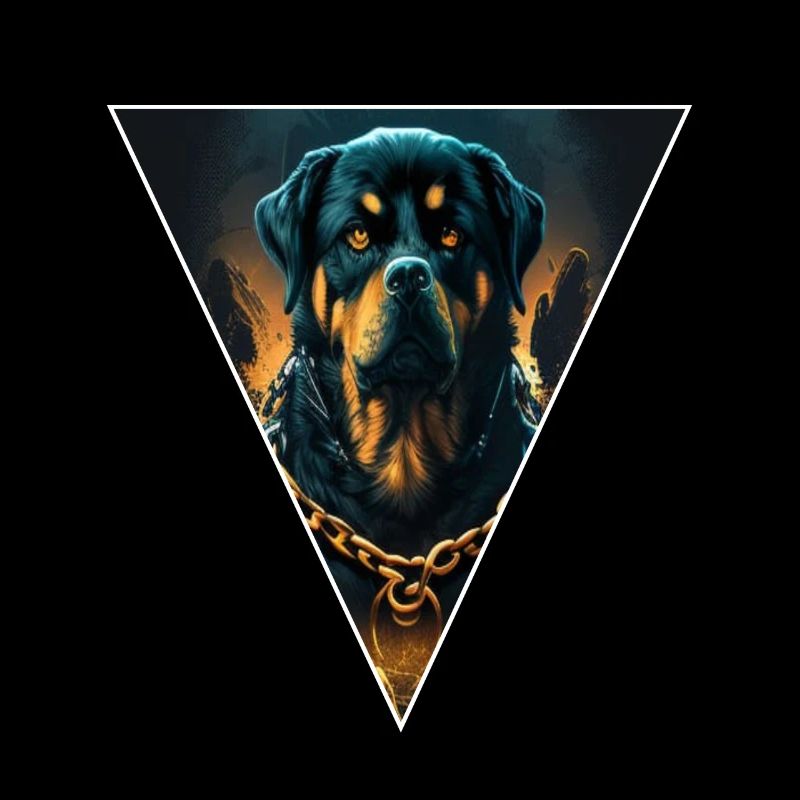 Nette Rottweiler Hunderasse Kopf