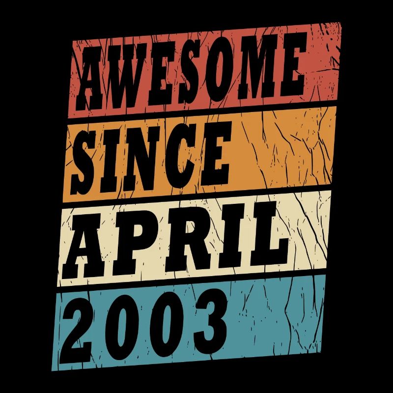 2003 Année de naissance Avril Anniversaire