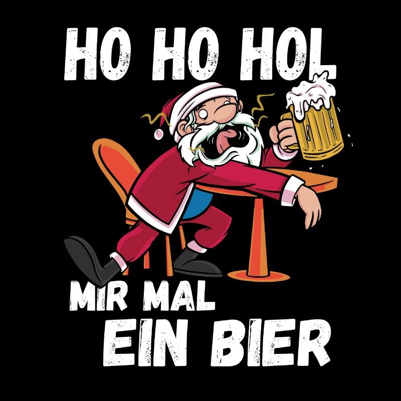Ho Hol mir mal ein Bier Ugly Christmas Xmas Idee