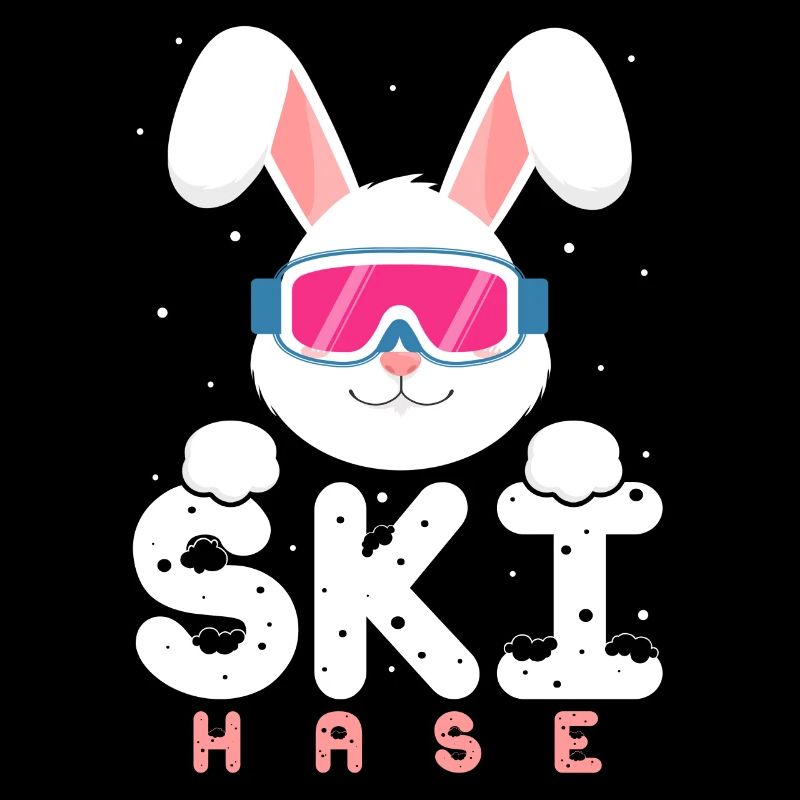 Ski rabbit with goggles,bunnies,party après-ski