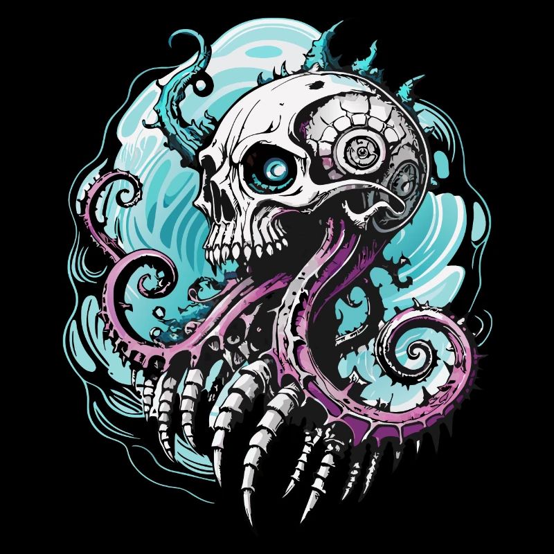 Octopus Skull / Skull Squid Octopus FS0032